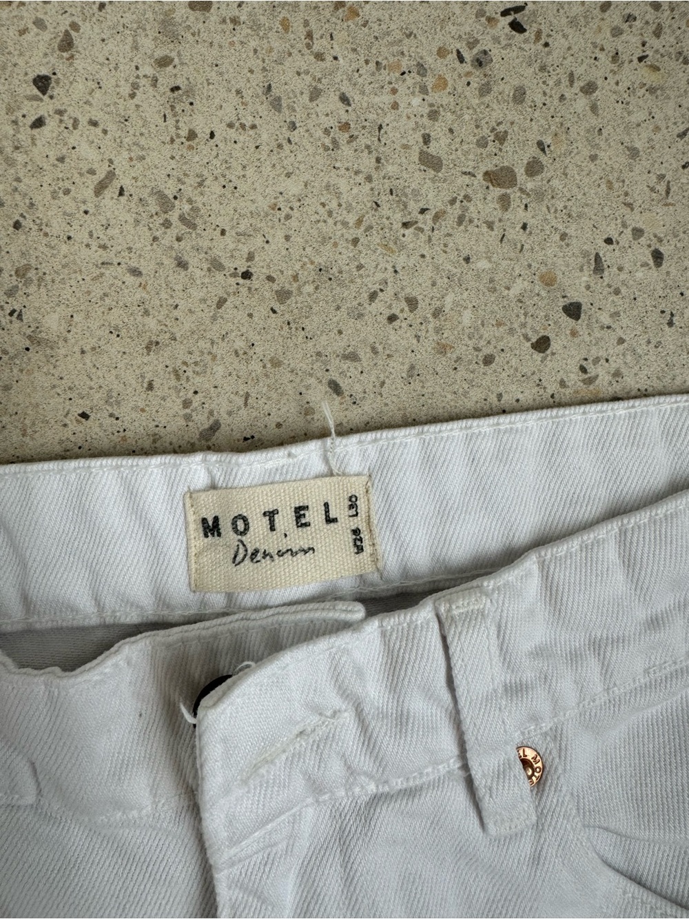 Motel Rocks White Parallel Jeans - Picture 4 of 4
